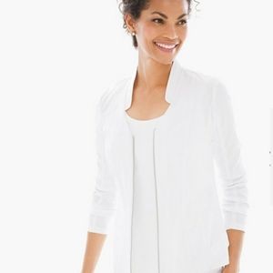 ZENERGY BY CHICO'S Mandie Mixed Fabric JacketSTYLE: 570178443